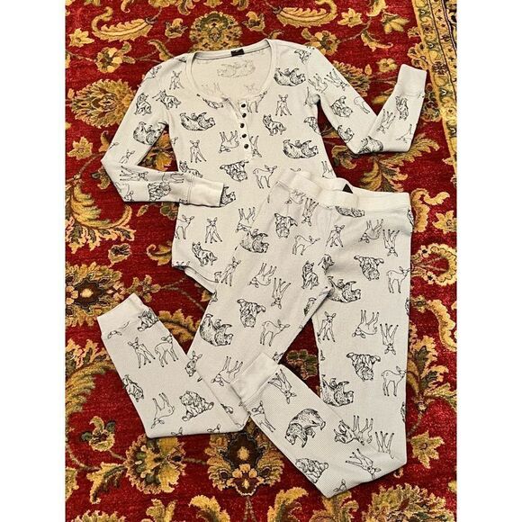 Free Press Gray Thermal Pajamas Size Extra Small - Picture 1 of 4